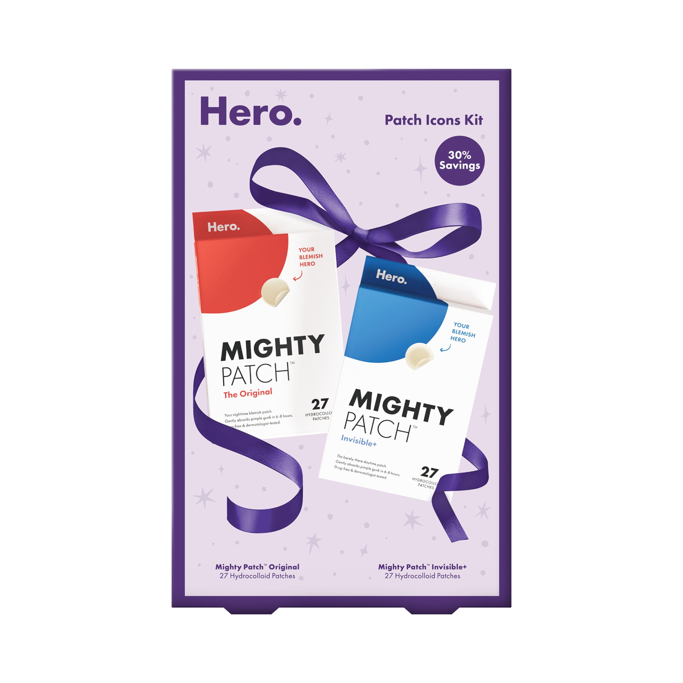 Walmart promo code:  Hero Cosmetics Mighty Patch Icons Kit, 2-Piece Pimple Patch Set, 54 Count