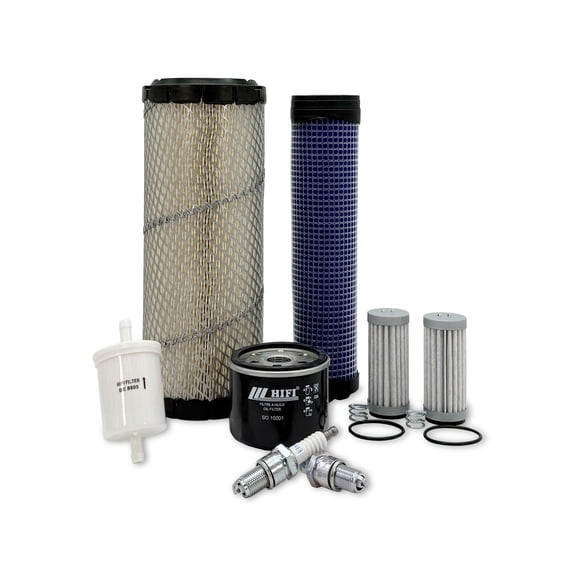 HERO Maintenance Filter Kit For Toro 72504TE Stand-On Mower Filters Compatible With OEM 110137044 110137045 490650721 490190031 BPR4ES 1365409