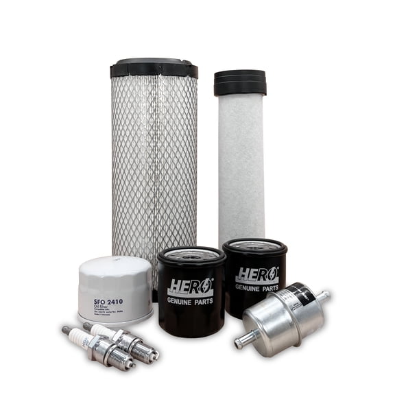 HERO Maintenance Filter Kit For Toro 74480 Zero-Turn Mower Filters Compatible With OEM 110137044 110137045 490650721 490190031 BPR4ES 1093321