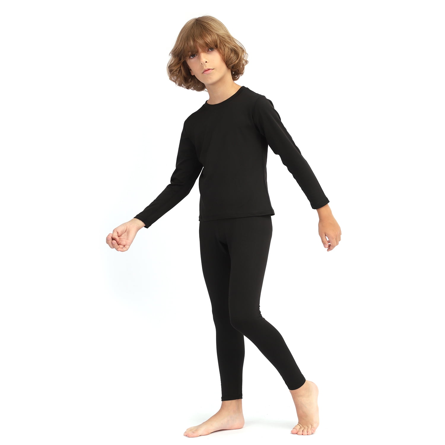 HEROBIKER Thermal Underwear Boys' Super Soft Wool Lined Children's Warm