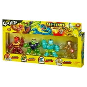 The Heroes of Goo Jit Zu All Stars Pack, Blazagon, Rock Jaw, tyro, Smashadon Action Figures, Ages 4+