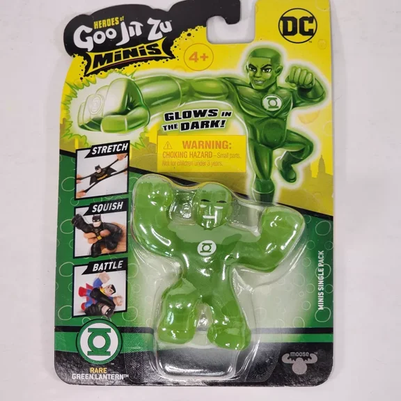 HEROES OF GOO JIT ZU MINIS SINGLE PACK RARE GREEN LANTERN GLOW IN THE DARK NEW