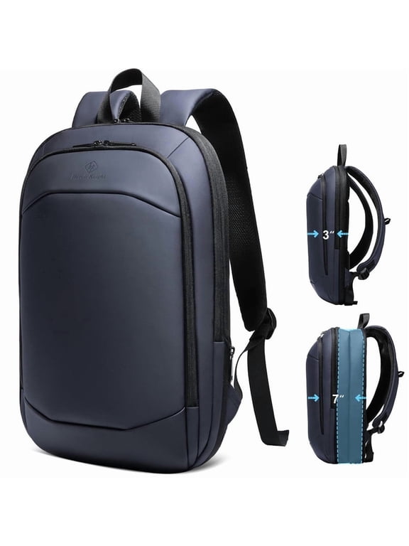 Expandable Laptop Backpack, Anti-Theft Work Backpack for Travel & Everyday Use, Blue