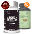 thumbnail image 1 of HEROOT Organic 500mg Spirulina 120 Capsules | Helps Eye-Sight, Supports Brain and Immune Health - USDA Certified, 1 of 9