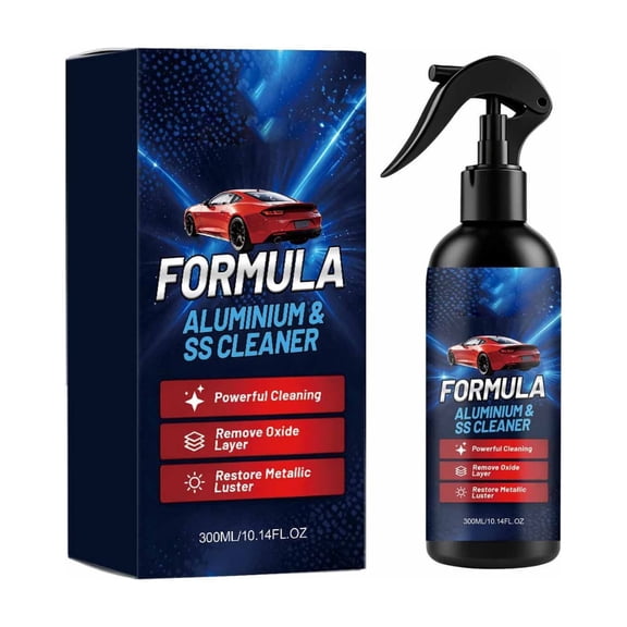 HEROOY Aluminum & Stainless Steel Cleaner Restores Natural Shine for Kitchen Appliances, Outdoor Furniture & Automotive Parts, 11.8 fl oz, 2.8"x8.7"