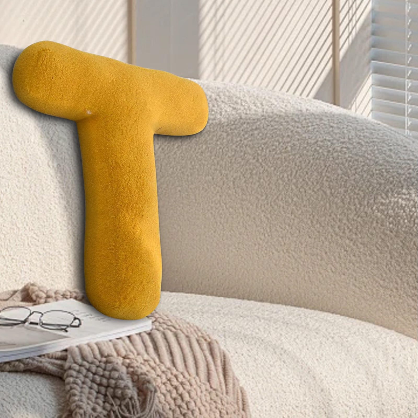 HEROOY Letter Pillows, Cute Soft Plush Letter Decorative Pillows ...