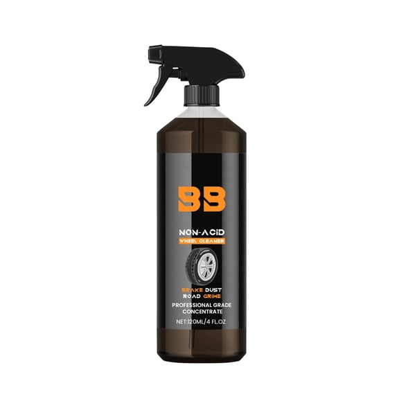 HEROOY Non-Acid Wheel Cleaner Spray 1pc Ultimate Brake Dust, Road Grime & Rust Remover for Car Rims & Tires, 4 fl oz