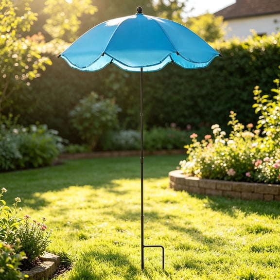 HEROOY Plant Umbrellas For Outdoor Plants, Adjustable Angles Shade Umbrella, Sturdy Garden Shade Cover, Larger Size Rain/Sun Umbrella, For Potted Garden Bed Flower Pot 50"X25" H