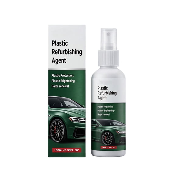 HEROOY Plastic Care Agent for Car Interiors Cleans Dirt & Refurbishes Plastic Surfaces, Daily Maintenance for Dashboard & Trim, 3.4oz