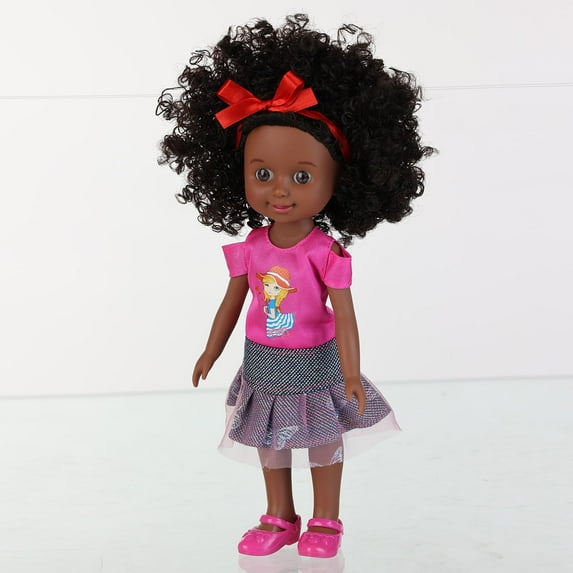 HEROOY Upgraded 12″ African American Doll - Inclusive Holiday Birthday Present D