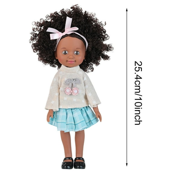 HEROOY Upgraded 12″ African American Doll - Inclusive Holiday Birthday Present I