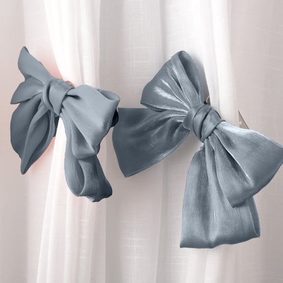 HEROOY Upgraded Bow Curtain Tiebacks Clip Tie Backs For Curtains Home Decor Living Room Curtain Decoration Clip Y