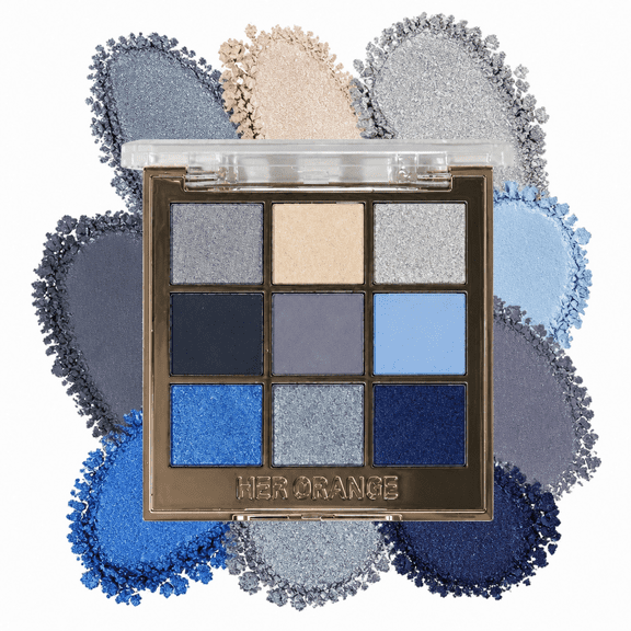 HERORANGE 9-Color Eyeshadow Palette, Matte & Shimmer Blendable Makeup, 6 Assorted Shades for Daily & Bold Looks