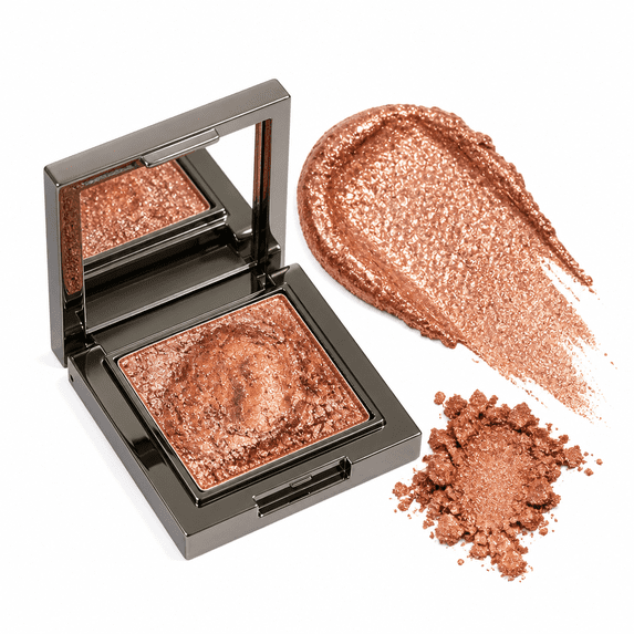 HERORANGE Crayon pink Glitter Eyeshadow - High-Shine Metallic Shimmer, Long-Lasting, Buildable Pigment for Bold Party Looks