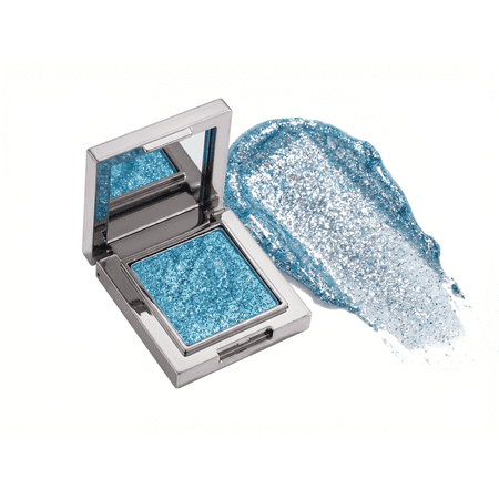 HERORANGE Ocean Blue Glitter Eyeshadow - High-Shine Metallic Shimmer, Long-Lasting, Buildable Pigment for Bold Party Looks
