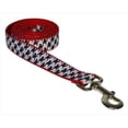 thumbnail image 1 of HERRINGBONE-WHITE-BLK.4-L 6 ft. Houndstooth Dog Leash, Black & White - Large, 1 of 1