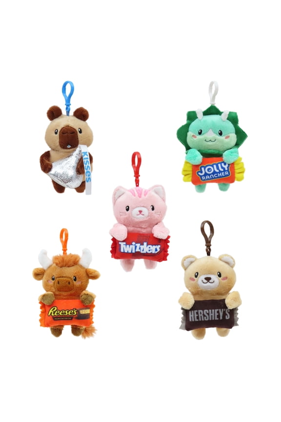 5 inch Hershey Backpack Clips Plush, 3+ (Styles May Vary)