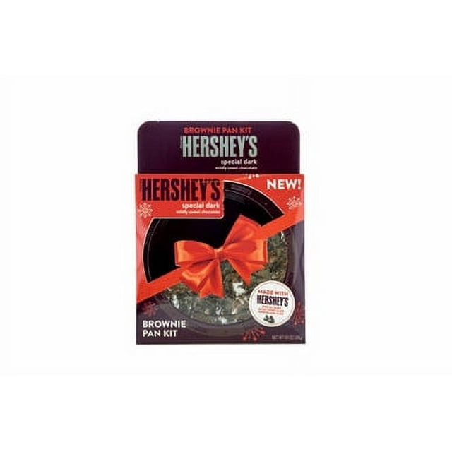 HERSHEY'S Brownie Pan Kit SPECIAL DARK Chocolate Chips, Brownie Mix