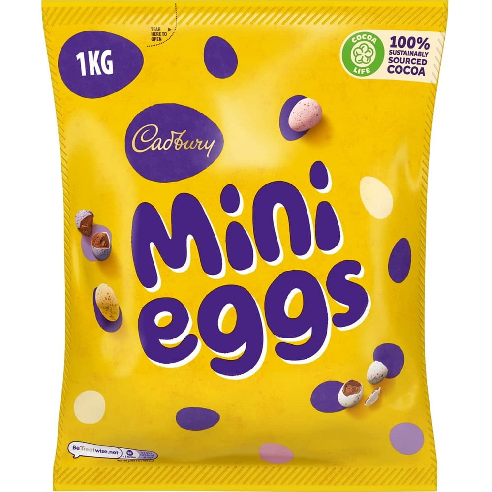 HERSHEY'S Cadbury Mini Eggs Milk Chocolate With Crisp Shell Candy