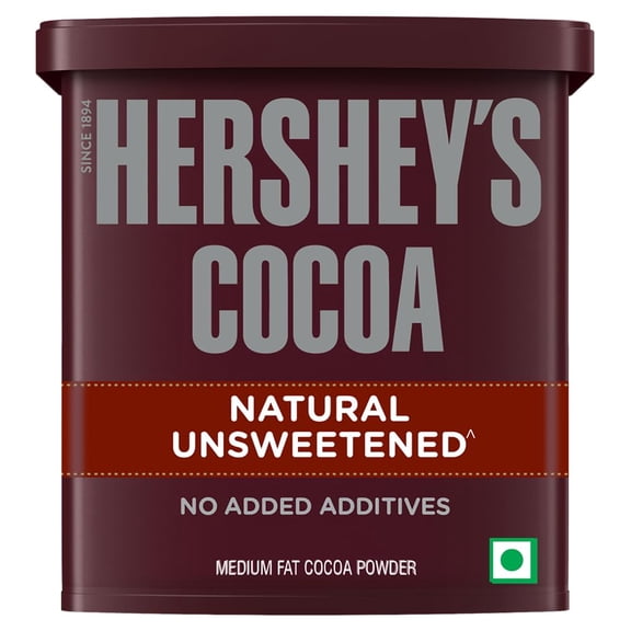HERSHEY'S Cocoa Natural Unsweetened Cocoa Powder, 8 oz Resealable Can