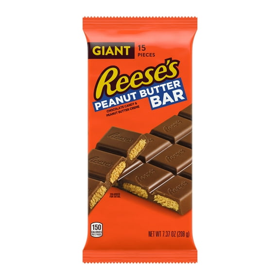 HERSHEYS Giant Milk Chocolate Bars 7.56 oz Each, 2-Pack (Total 15.12 oz)