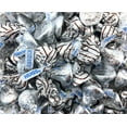 thumbnail image 1 of HERSHEY'S HUGS and KISSES Milk Chocolate Assortment, Silver Striped Foils (Pack of 2 Pound), 1 of 6