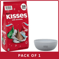thumbnail image 1 of HERSHEY'S KISSES Christmas Milk Chocolate Candy (335-pc Bulk)- With Olive White Bowl By OMA, 1 of 9