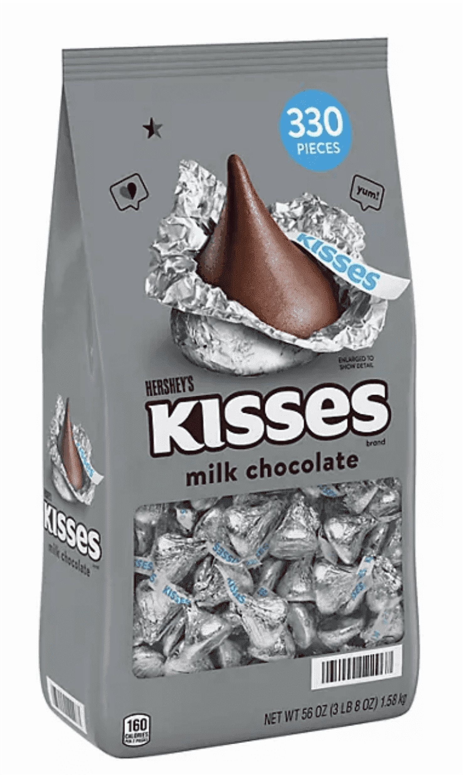HERSHEY'S KISSES Milk Chocolate Candy, 330 pcs.