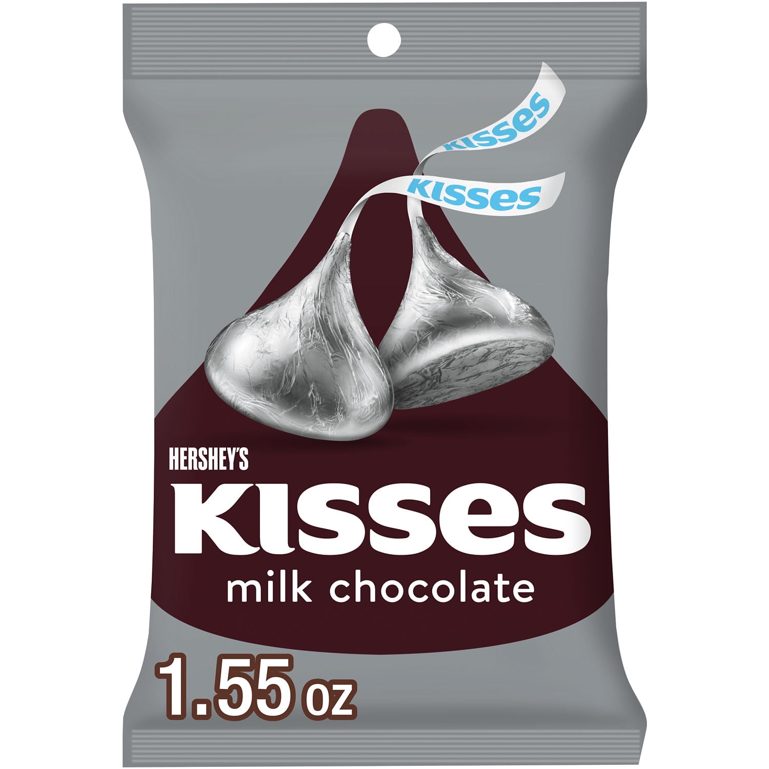 HERSHEY'S KISSES Milk Chocolate Candy Bag, 1.55 oz
