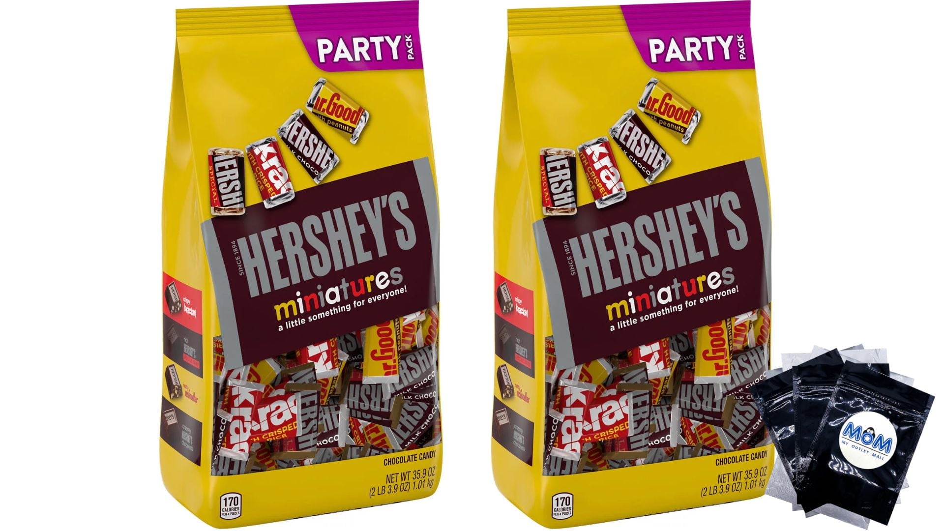 HERSHEY'S, Miniatures Assorted Chocolate Candy Bars, 35.9 oz, Bulk ...