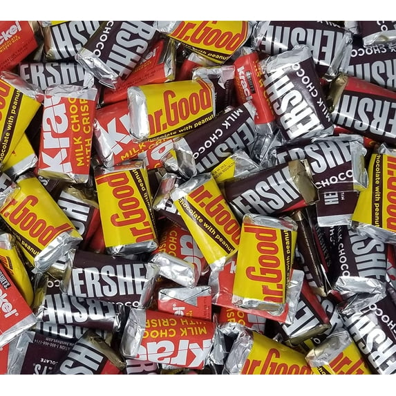 HERSHEY'S Miniatures Chocolate Candy Bars Assortment, Bulk Pack 3 Pounds
