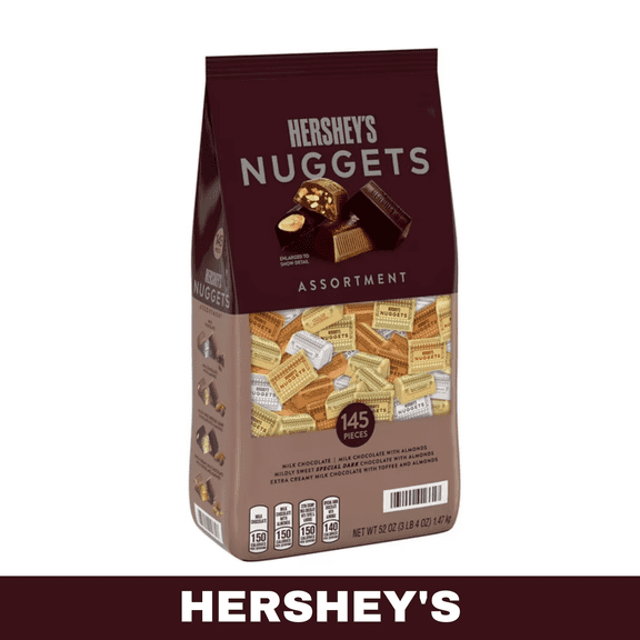 HERSHEY'S NUGGETS Assorted Chocolate Candy, 145 Pieces