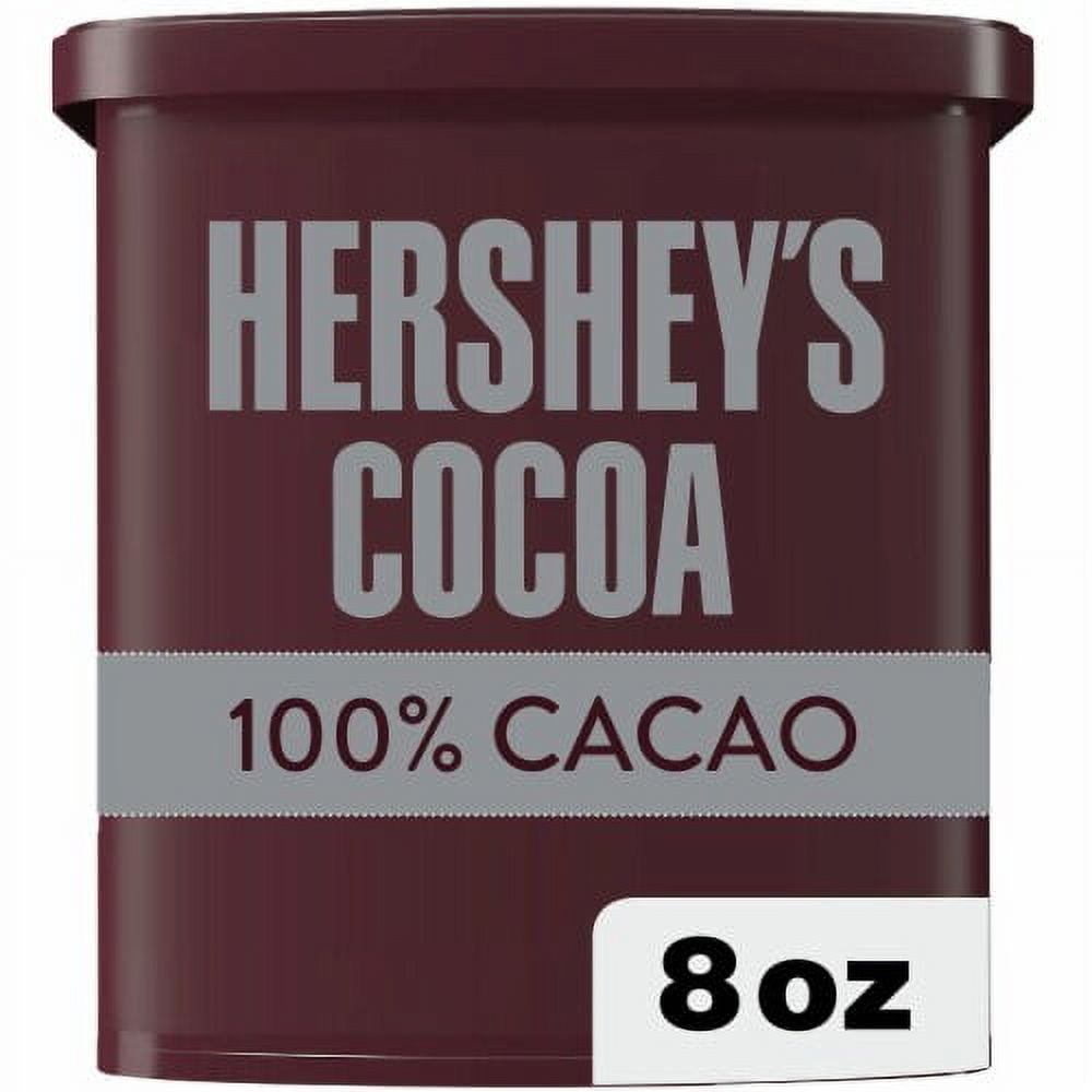 HERSHEY'S Natural Unsweetened Cocoa Powder Can 8 oz - Pack of 2