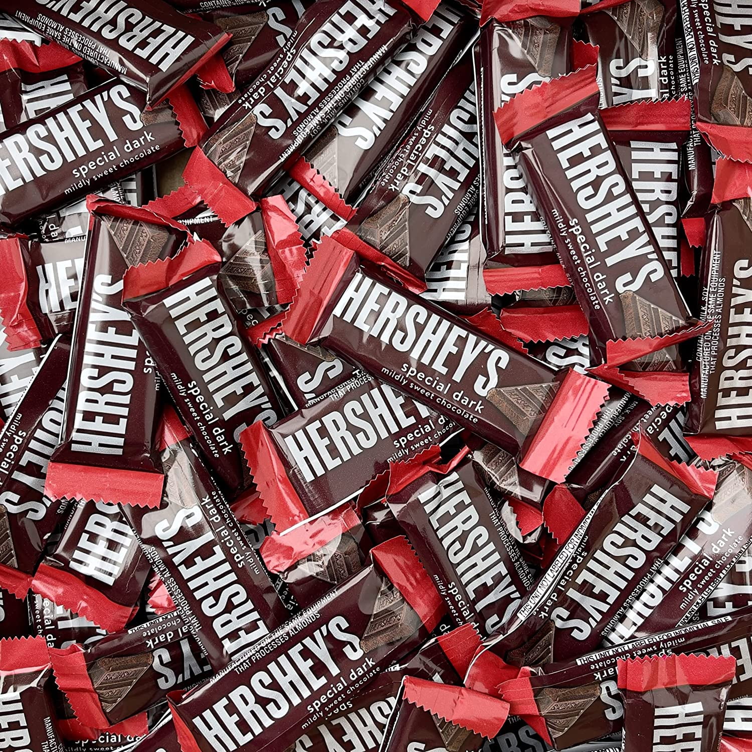 HERSHEY'S SPECIAL DARK Mildly Sweet Snack Size Chocolate Candy Bars ...