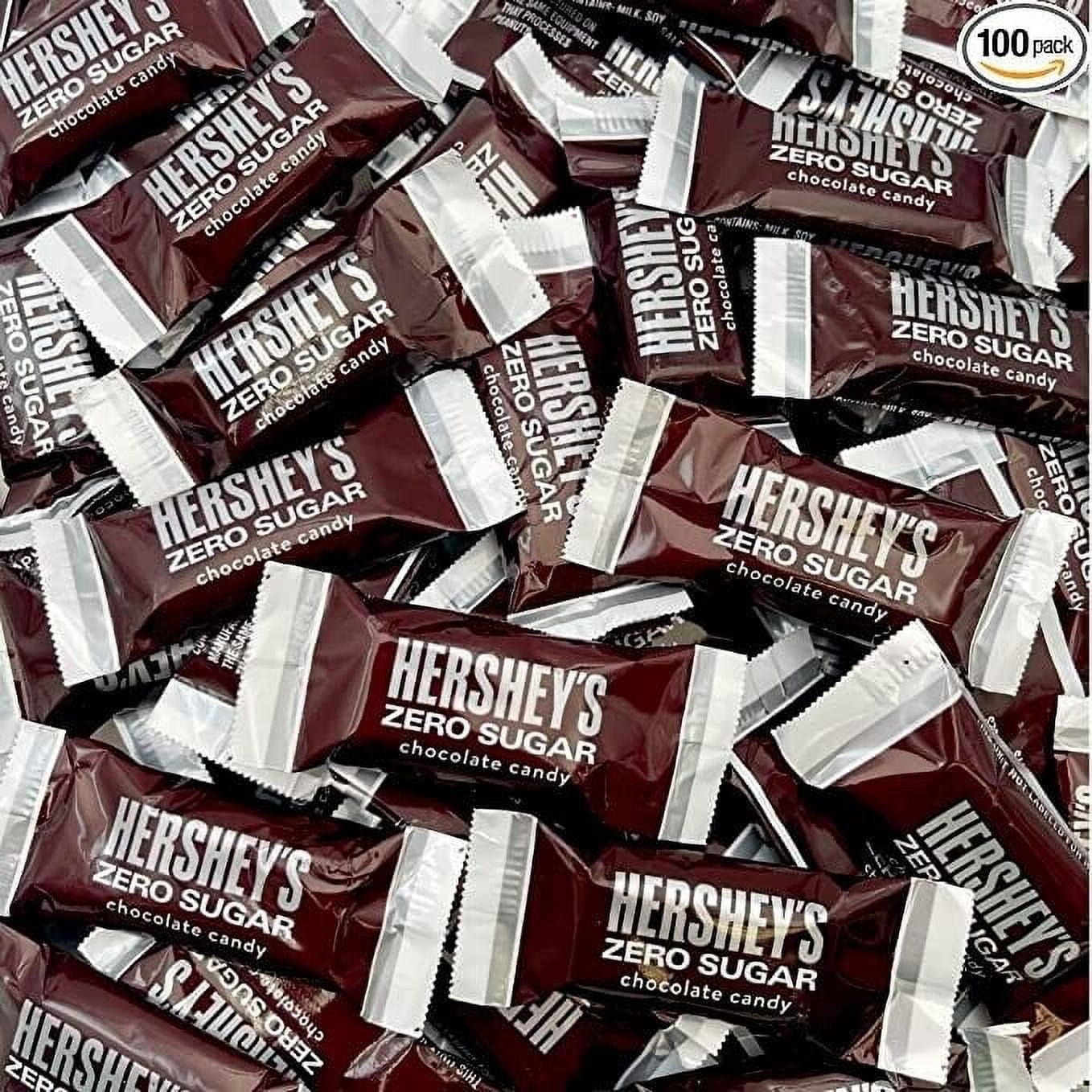 HERSHEY'S Zero Sugar Milk Chocolate Candy Bars ( 1.9Pound Bulk Pack