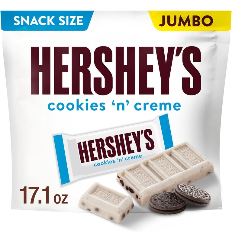 マルベル　Cookie and Cream Onepiece SMサイズ Hershey's Cookies 'n' Creme Snack Size Candy, Bag 17.1 oz