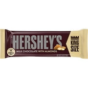 HERSHEYS Chocolate Candy Bars with Almonds, King Size (Pack of 18)
