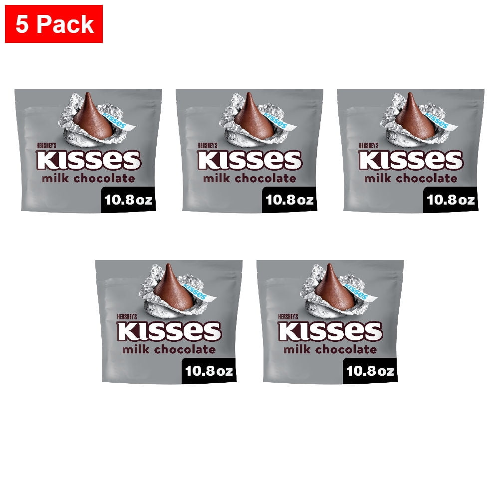 HERSHEYS KISSES Milk Chocolate Candy Share Pack 10.8 oz - 5 Pack