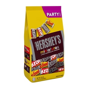 Hershey's Miniatures Assorted Chocolate Candy Bars & Miniatures Variety Pack, Party Pack, 30 oz