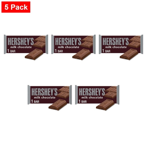 HERSHEYS Milk Chocolate Candy Bar 1.55 oz - 5 Pack