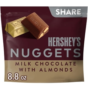 Hershey's Nuggets Milk Chocolate With Almonds Candy, Share Pack, 8.8 oz