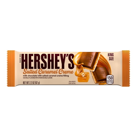 Hershey's Salted Caramel Creme Flavored King Size, Candy Bar, 2.2 Oz
