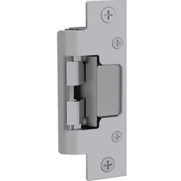 HES 10680403 Fire-Rated, Concealed Solution for Cylindrical Locksets, Satin Stainless, 4-7/8" x 1-1/4"