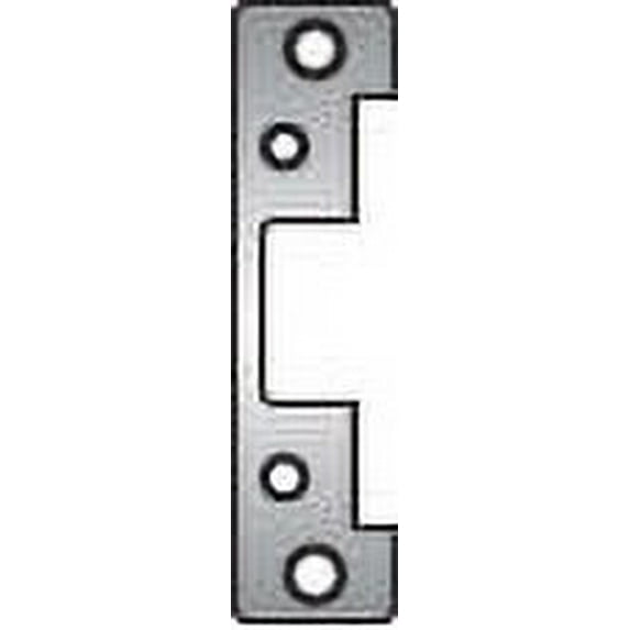 HES 501A 606 Faceplate Only 5000/5200 Series 4-7/8 x 1-1/4 Flat with Radius Corners Satin Brass