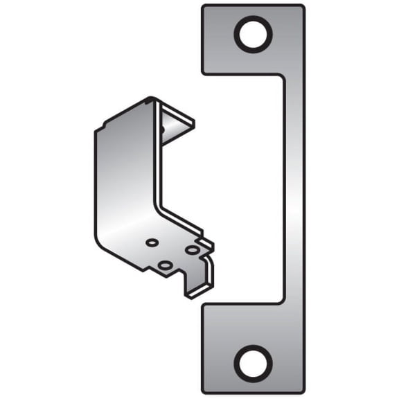 HES HM630 HM Faceplate for 1006 Strike, Satin Stainless Steel