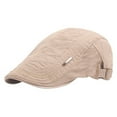 thumbnail image 1 of HES Vintage Unisex Twill Cotton Flat Peaked Cap Adjustable Newsboy Hunting Beret Hat, 1 of 8