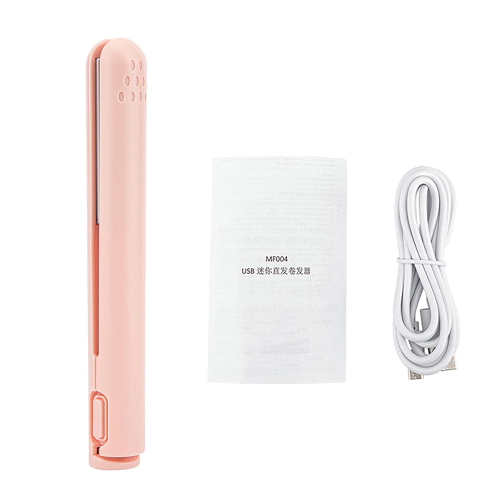HES Wireless Hair Straightener Usb Powered Hair Straightener Mini Curling Iron Portable Rechargeable Usb Dual use Hair Curler Walmart
