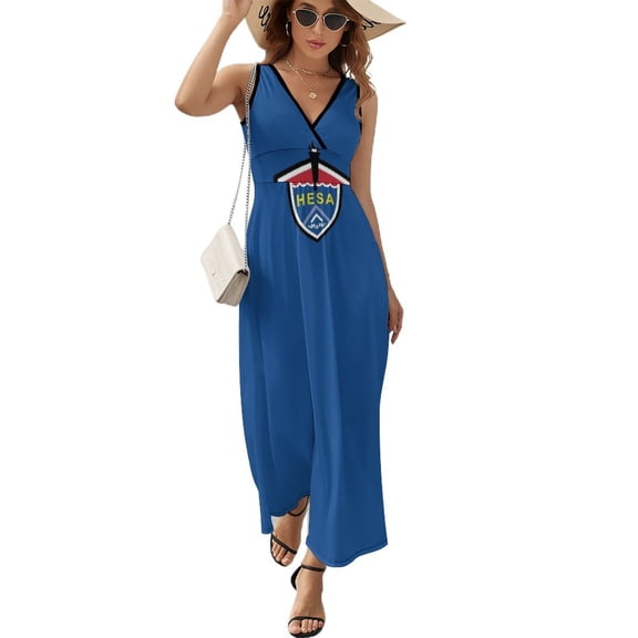 HESA BIG LOGO Sleeveless Dress evening dresses luxury summer clothes for women party dresses woman
