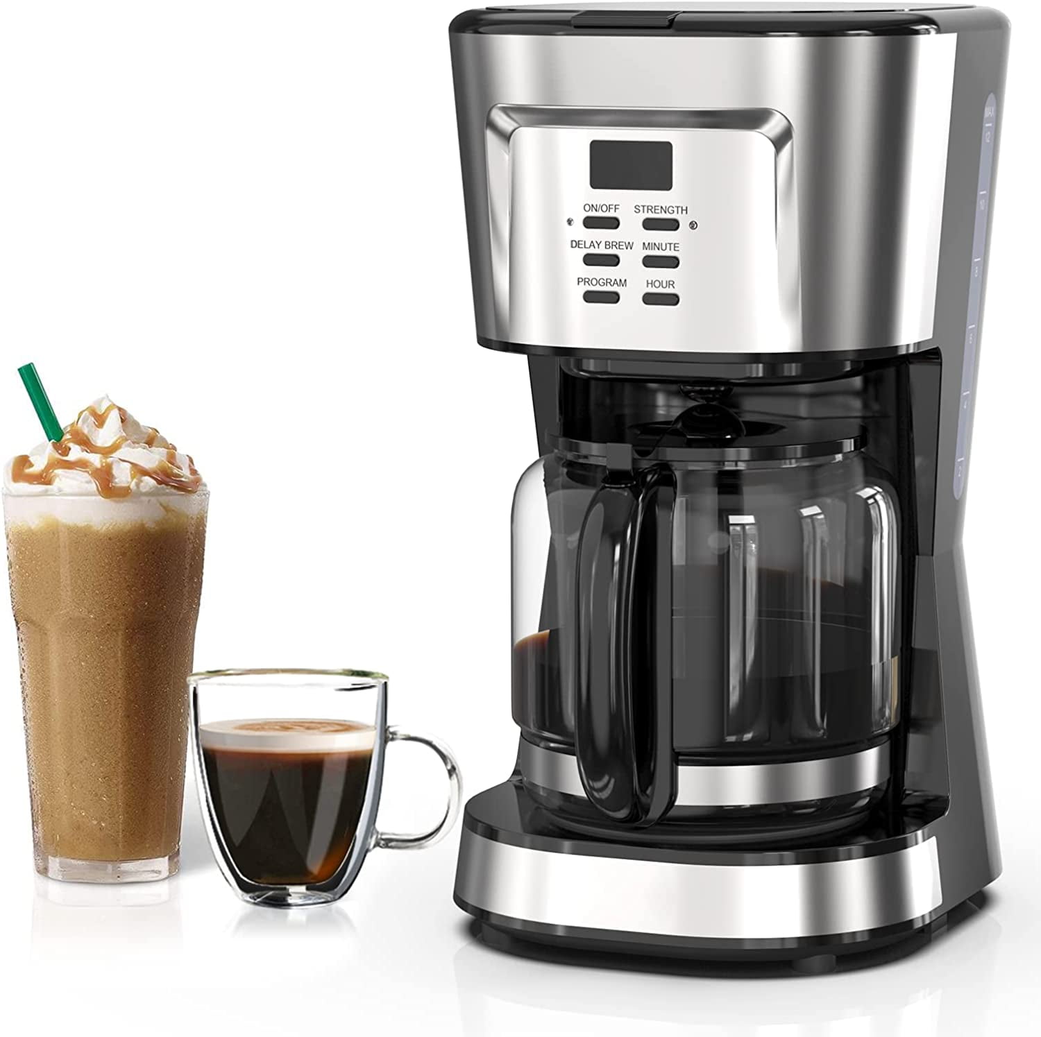 HESASDG 12Cup Coffee Maker Drip Coffee Maker with Programmable Timer