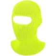 thumbnail image 1 of HESHENG 1-Hole Knitted Full Face Cover Adult Winter Ski Balaclava Outdoor Sports Beanie For Men Women (Fluorescent Yellow), 1 of 9